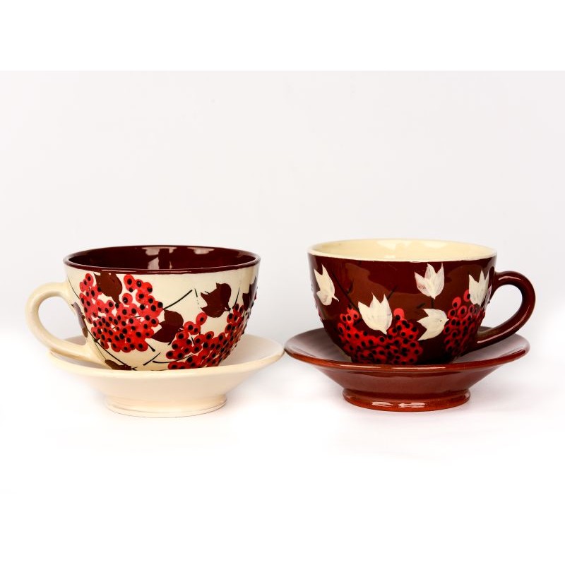 Yin and Yang series - handmade with certificate - colour - brown and white- "Hawthorn"