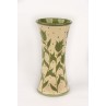 Vase - tulips on a white background