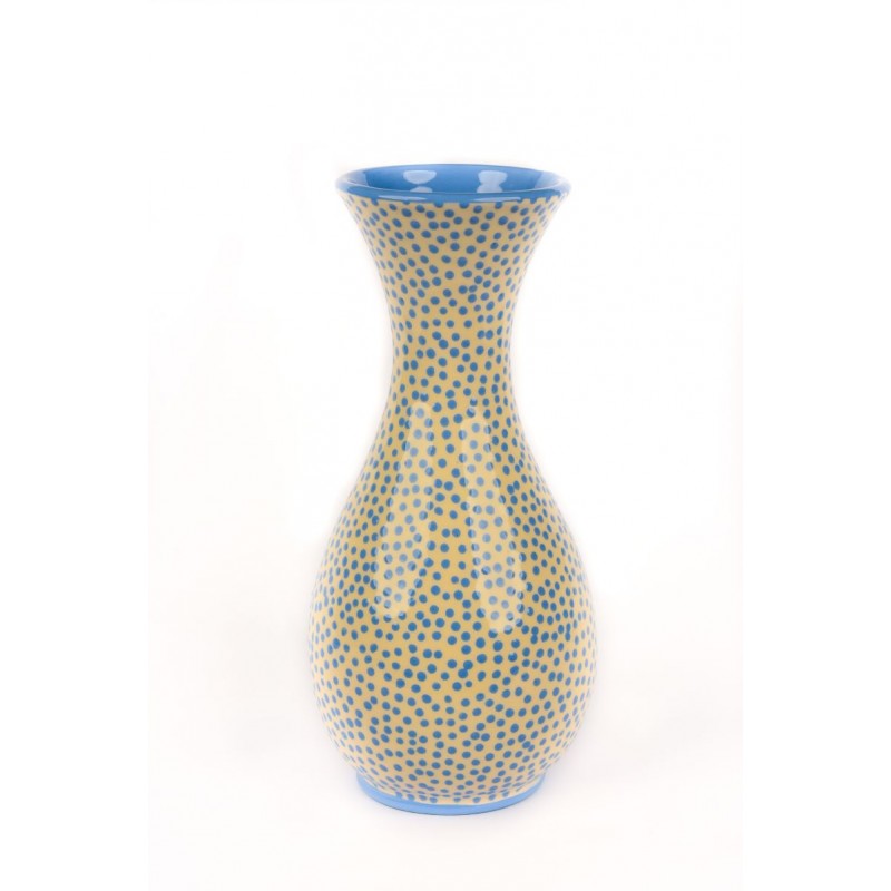 Vase - dots on a white background