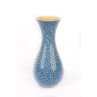 Vase - dots on a blue background