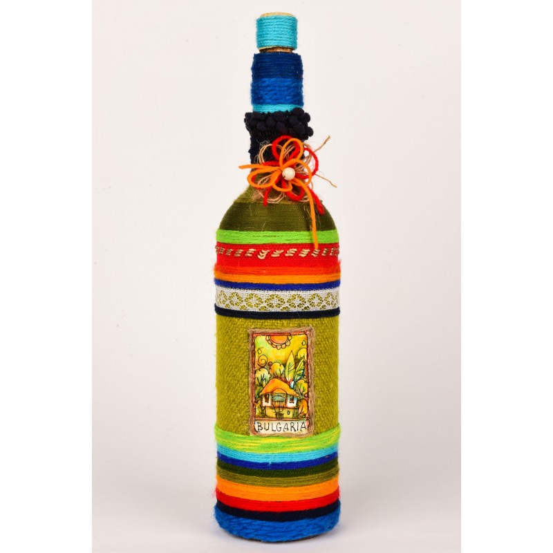 Handmade decorated bottle 6
