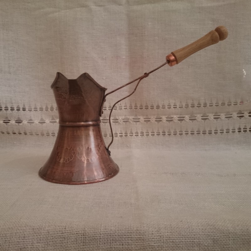 Hand-wrought copper jersey for 2 coffees